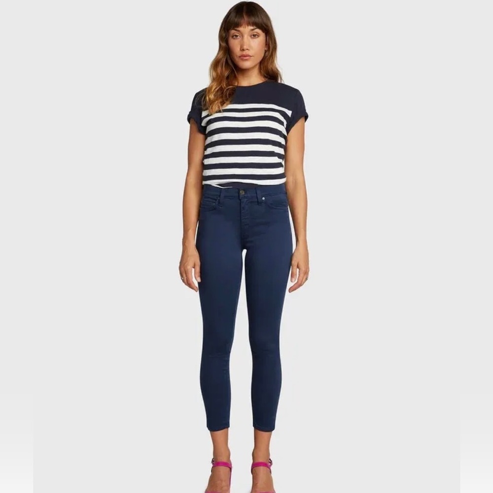 Principle Denim Gem highrise skinny‎ in Navy Sateen size 31